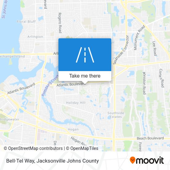 Bell-Tel Way map