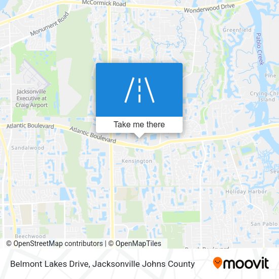Mapa de Belmont Lakes Drive