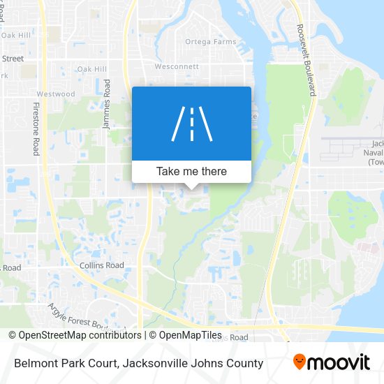 Belmont Park Court map