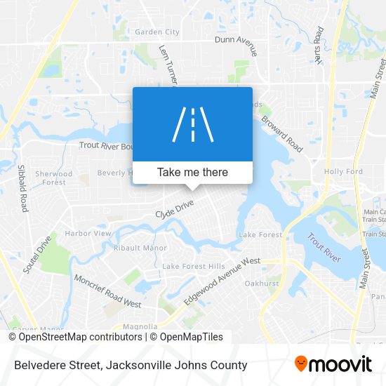 Belvedere Street map