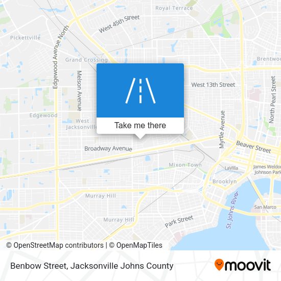 Mapa de Benbow Street