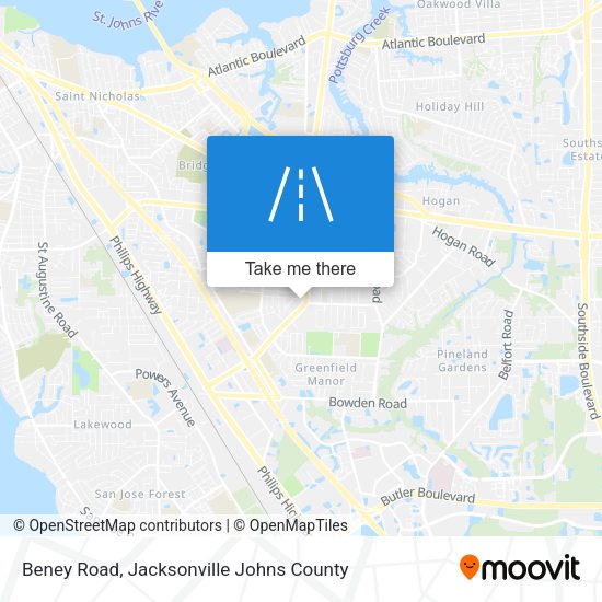 Mapa de Beney Road