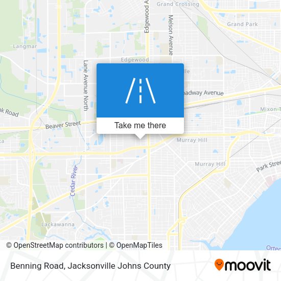 Mapa de Benning Road