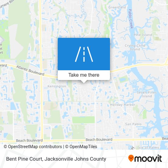 Bent Pine Court map