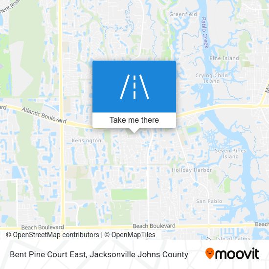 Bent Pine Court East map