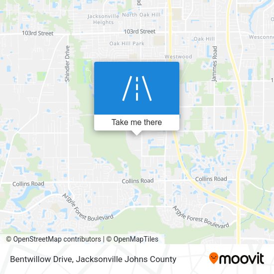 Bentwillow Drive map