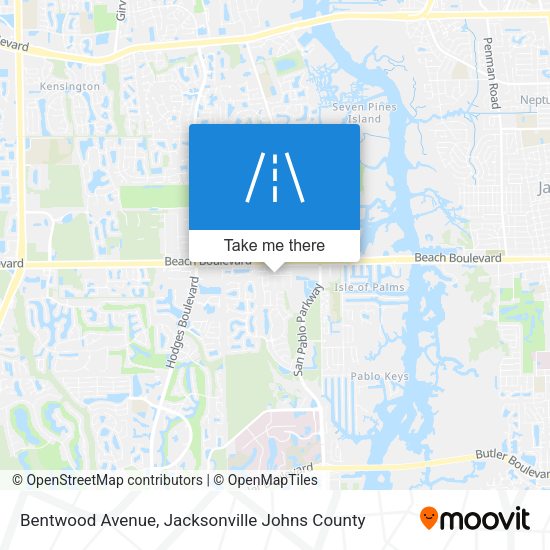 Bentwood Avenue map
