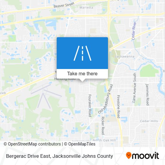 Mapa de Bergerac Drive East