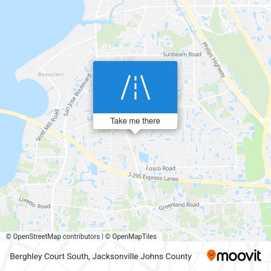 Berghley Court South map