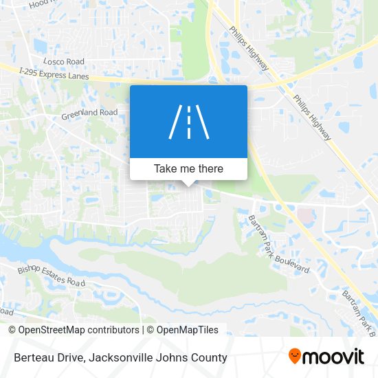 Berteau Drive map