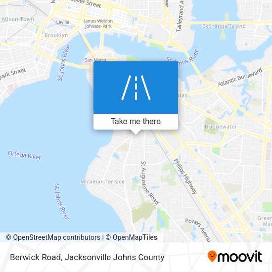 Berwick Road map