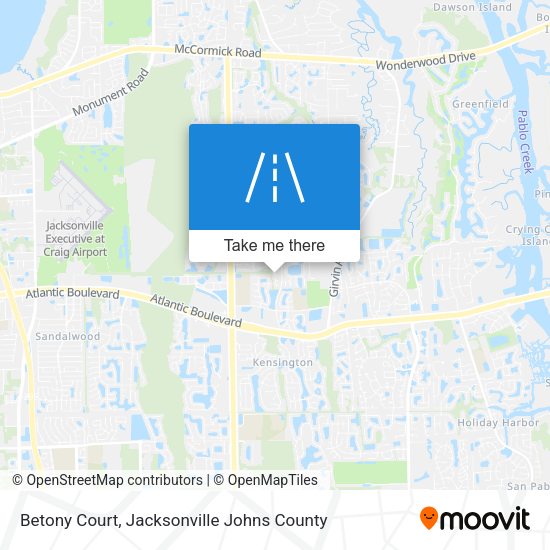 Betony Court map