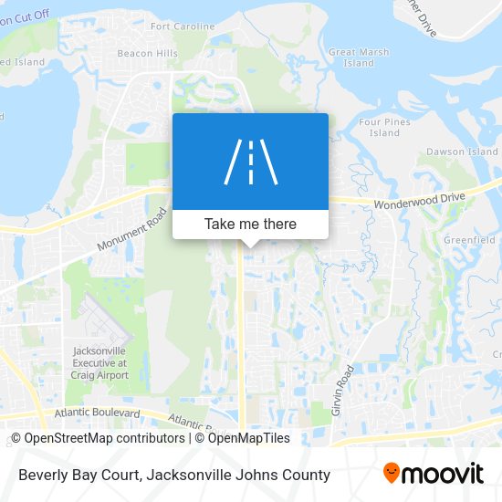 Beverly Bay Court map