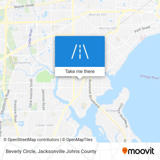 Beverly Circle map