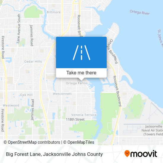 Mapa de Big Forest Lane