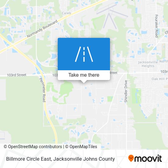 Billmore Circle East map