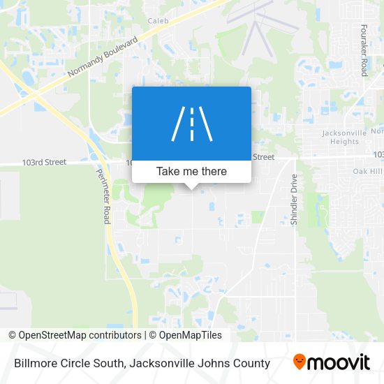 Billmore Circle South map