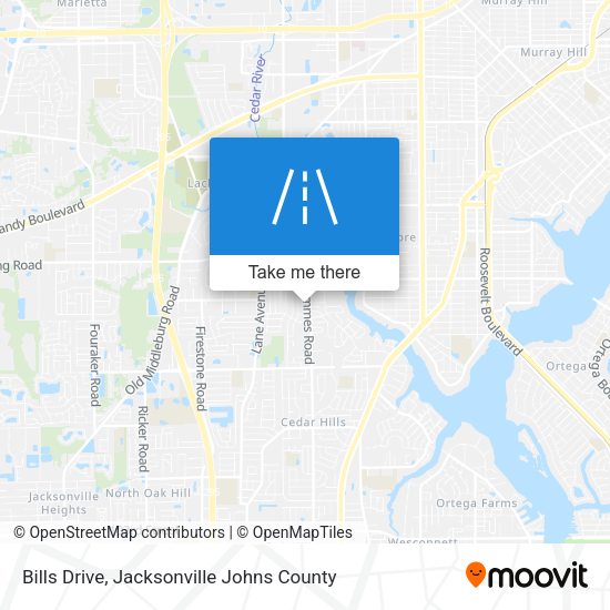 Bills Drive map