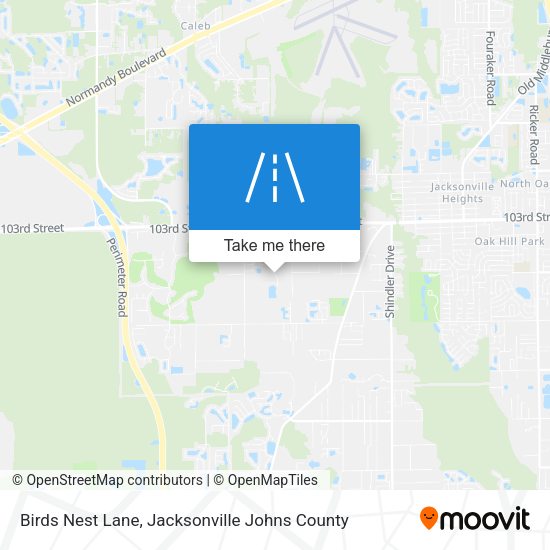 Mapa de Birds Nest Lane