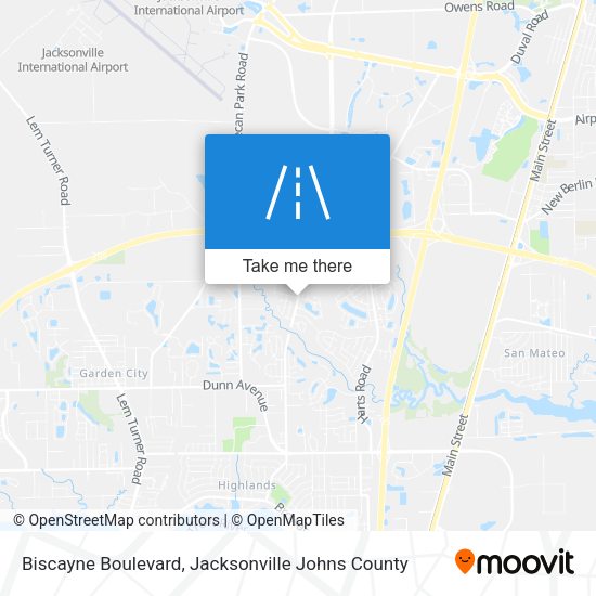 Biscayne Boulevard map