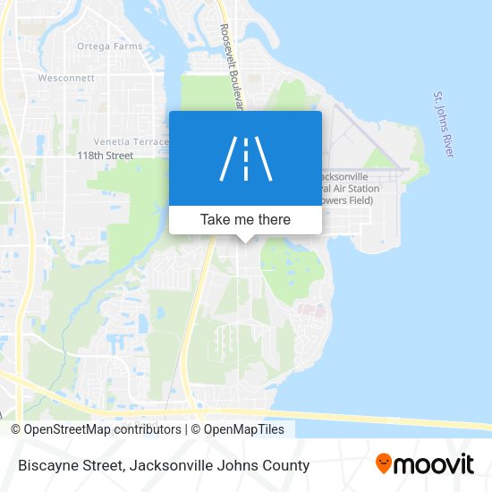 Biscayne Street map