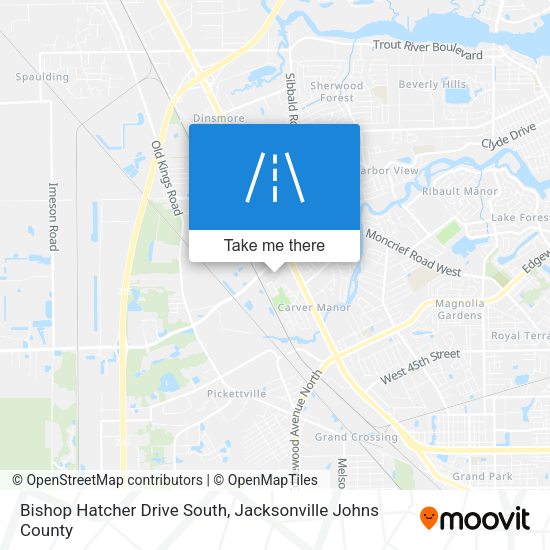 Bishop Hatcher Drive South map