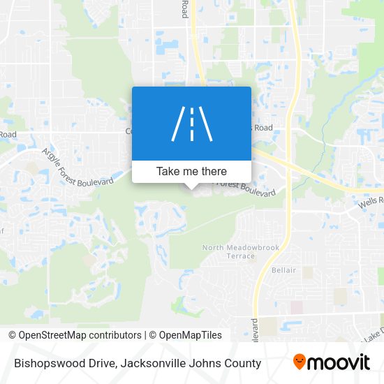 Bishopswood Drive map
