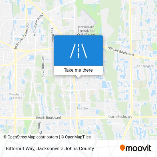 Bitternut Way map