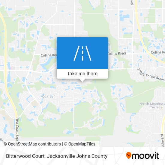 Mapa de Bitterwood Court