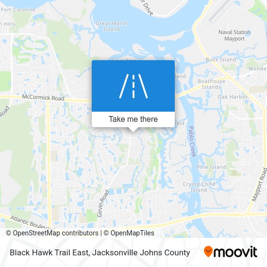 Black Hawk Trail East map