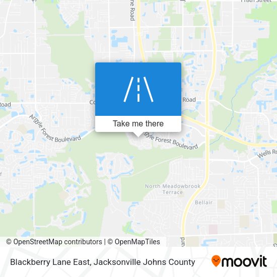 Blackberry Lane East map