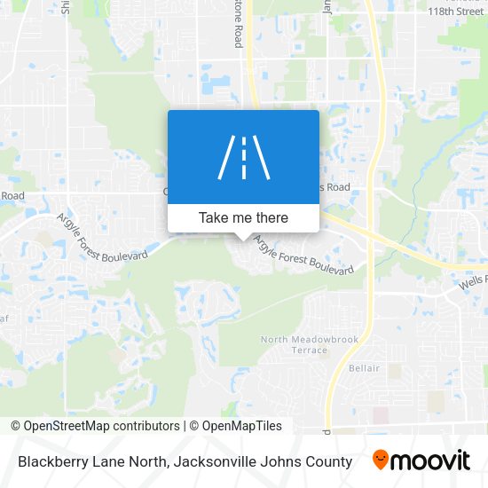 Mapa de Blackberry Lane North