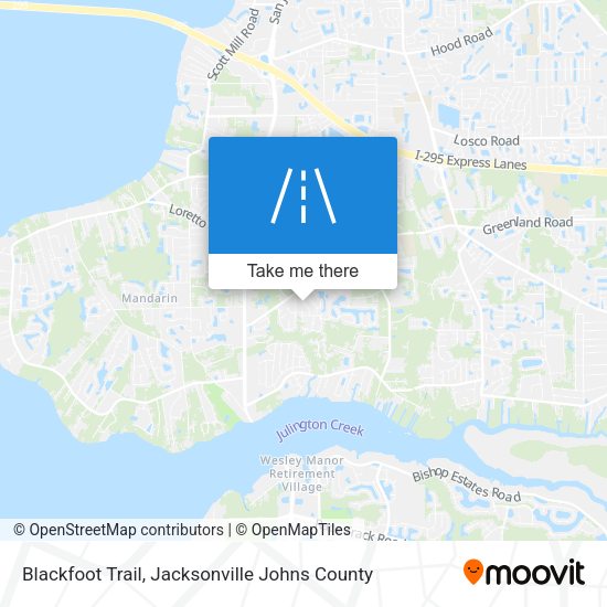 Mapa de Blackfoot Trail