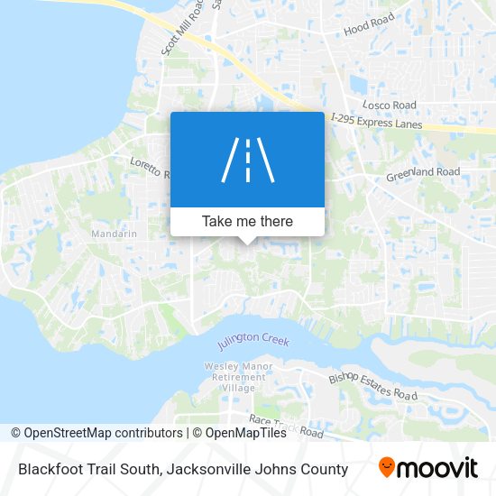 Mapa de Blackfoot Trail South