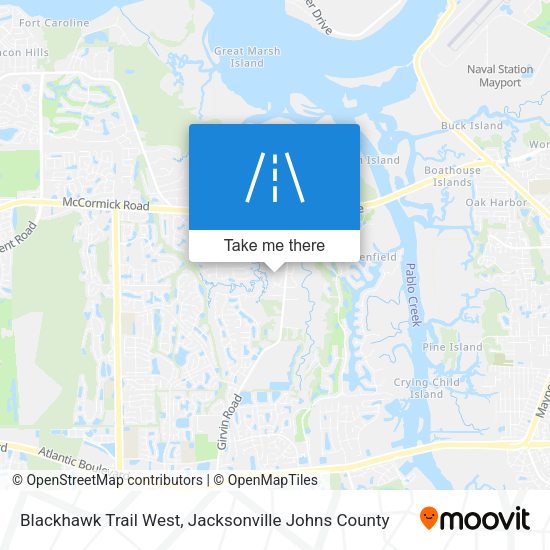 Blackhawk Trail West map