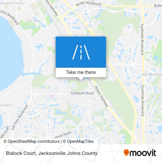 Mapa de Blalock Court