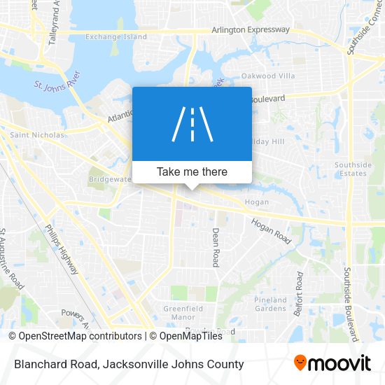 Blanchard Road map