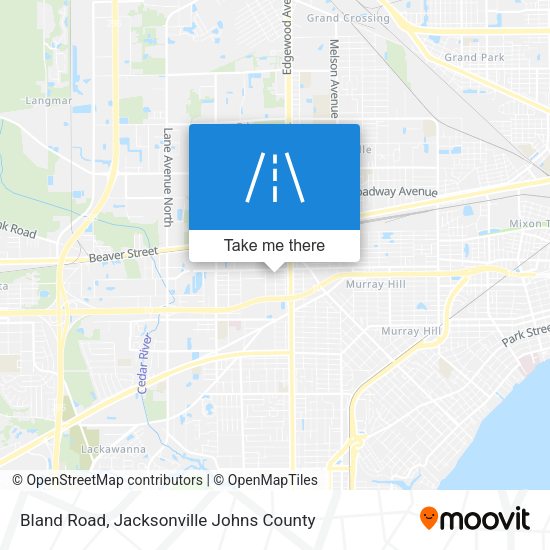 Mapa de Bland Road