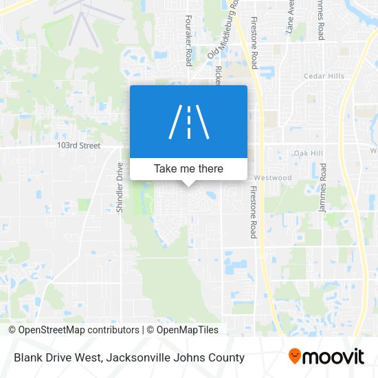 Blank Drive West map