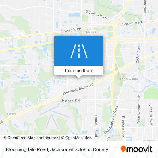 Mapa de Bloomingdale Road