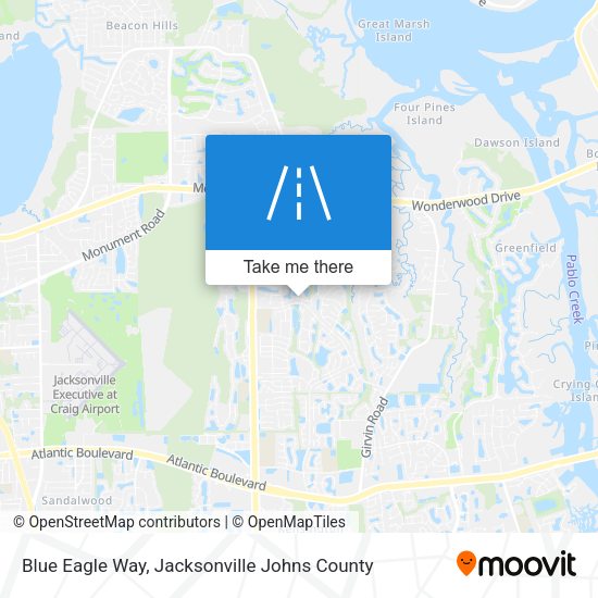 Mapa de Blue Eagle Way