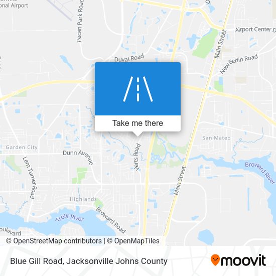 Mapa de Blue Gill Road