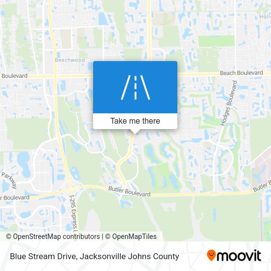 Blue Stream Drive map