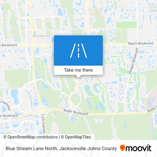 Blue Stream Lane North map