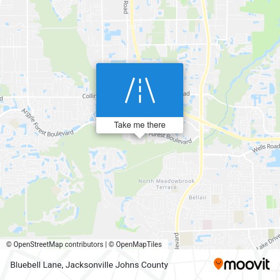 Bluebell Lane map