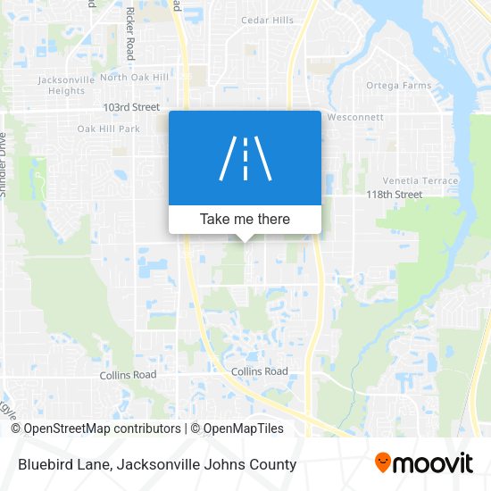 Mapa de Bluebird Lane
