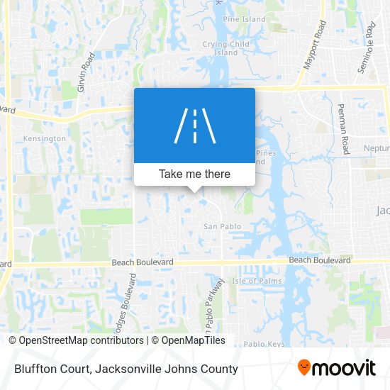 Bluffton Court map