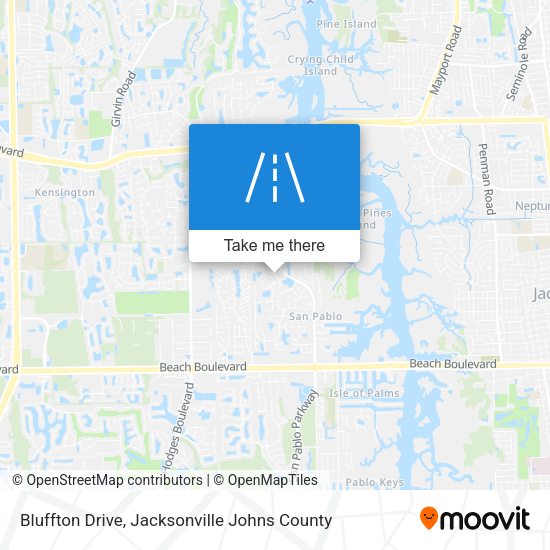 Bluffton Drive map