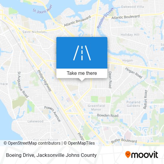 Boeing Drive map