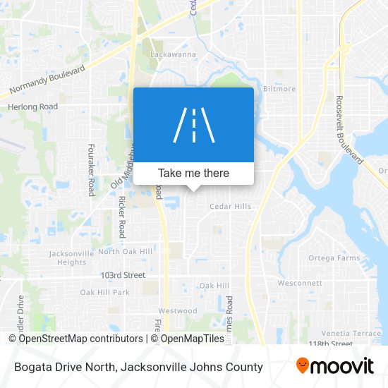 Bogata Drive North map